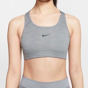 NWT Nike Dri-FIT Swoosh Bra, Classic Style, Dark Gray, Women's Medium